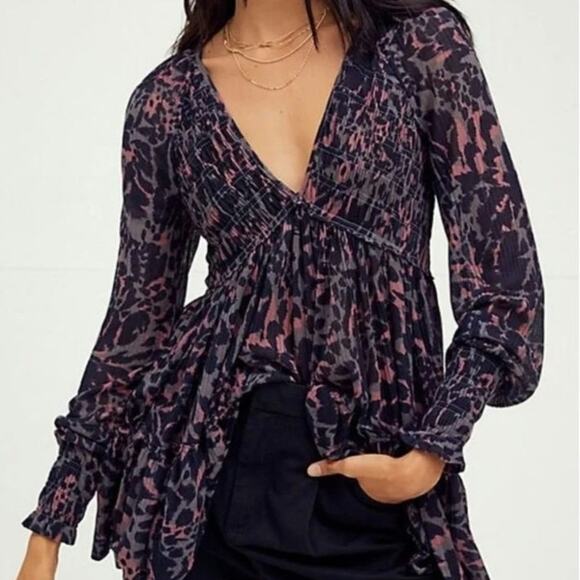 Free People Dark Romance XS Tunic - Picture 1 of 7